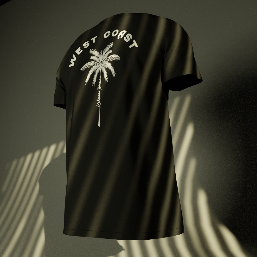 Black Palm tree T-Shirt