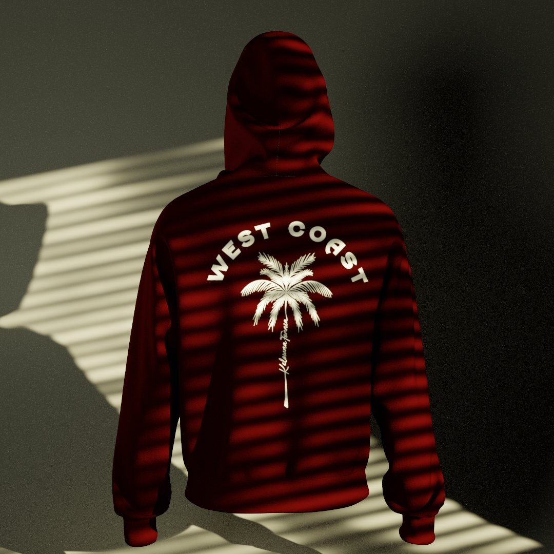 Maroon Palm tree Pullover